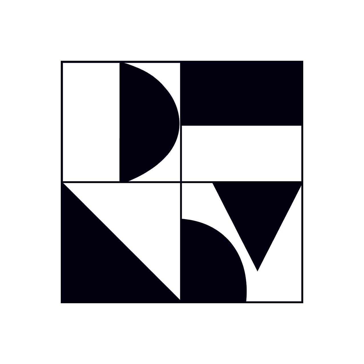 Abstract Geometric Black Premium