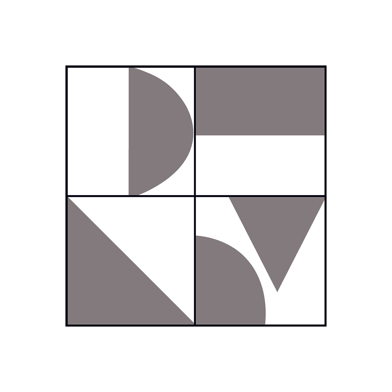 Abstract Geometric Grey Premium SAMPLE